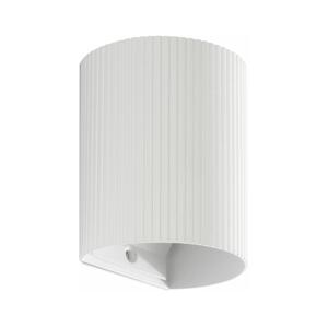 FARO Barcelona FARO 40526 - Nástěnné svítidlo SOLE 1xGU10/8W/230V bílá vroubkovaná kulatý