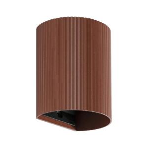 FARO Barcelona FARO 40529 - Nástěnné svítidlo SOLE 1xGU10/8W/230V cihlová vroubkovaná kulatý