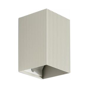FARO Barcelona FARO 40536 - Nástěnné svítidlo SOLE 1xGU10/8W/230V šedá vroubkovaná hranatý