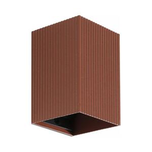 FARO Barcelona FARO 40537 - Nástěnné svítidlo SOLE 1xGU10/8W/230V cihlová vroubkovaná hranatý