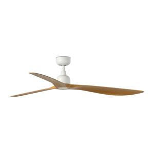 FARO Barcelona FARO 34361 - Stropní látor OUTWOOD L hnědá/bílá pr. 150 cm IP44 + DO