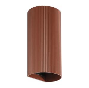 FARO Barcelona FARO 40545 - Nástěnné svítidlo SOLE 2xGU10/8W/230V cihlová vroubkovaná kulatý