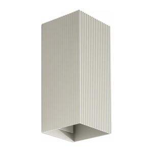 FARO Barcelona FARO 40567 - Nástěnné svítidlo SOLE 2xGU10/8W/230V šedá vroubkovaná hranatý