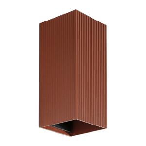 FARO Barcelona FARO 40568 - Nástěnné svítidlo SOLE 2xGU10/8W/230V cihlová vroubkovaná hranatý