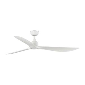 FARO Barcelona FARO 34363- Stropní látor OUTWOOD L bílá pr. 150 cm IP44 + dálkové ovládání