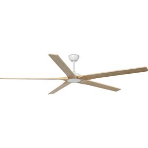 FARO Barcelona FARO 34191WT - Stropní látor BIGWOOD XL borovice/bílá pr. 200 cm WT + DO