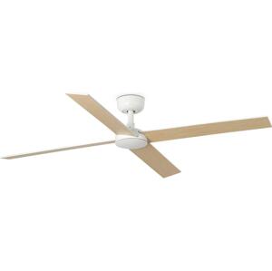 FARO Barcelona FARO 34355WT - Stropní látor RUDDER L bílá/béžová pr. 132 cm WT + DO