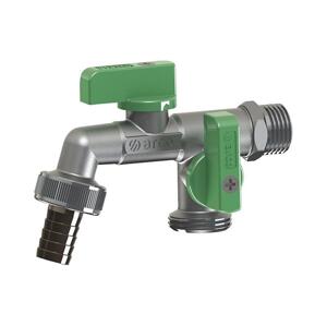 Arco - Zahradní l se dvěma vývody 3/4'' lesklý chrom/zelená 00472