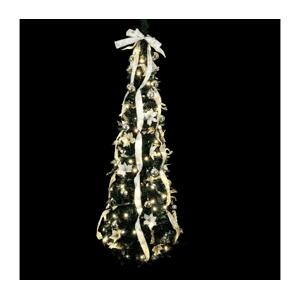 B.V.  - LED Venkovní vánoční strom 80xLED/230V 1,2m IP44 bílá/zl studená bílá B10303ABAM