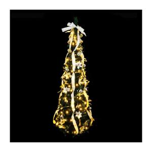 B.V.  - LED Venkovní vánoční strom 80xLED/230V 1,2m IP44 bílá/zlat teplá bílá B10303ABAP