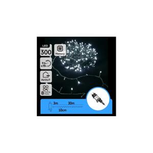 B.V.  - LED Venkovní vánoční řetěz 300xLED/3,6W/230V 30m IP44 studená bílá B10303ABND