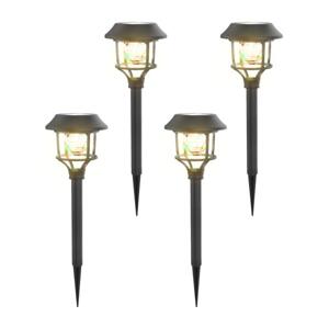 B.V.  - SADA 4x LED RGB Solární lampa LED/0,2W/2V IP44