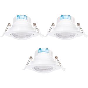 B.V.  - SADA 3x LED Podhledové svítidlo LED/5W/230V 4000K pr. 8,5 cm bílá