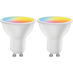 B.V. SADA 2x LED RGBW Stmív. žárovka GU10/6,5W/230V 2700-6500K Wi-Fi -