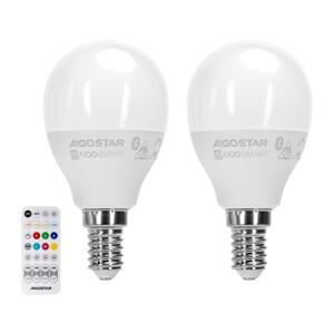 B.V. SADA 2x LED RGBW Stmív. žárovka MESH Smart E14/6,5W/230V 2700-6500K -