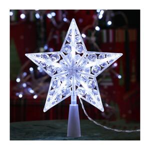 B.V.  - LED Vánoční dekorace 10xLED/3xAA studená bílá hvězda B10303S6F