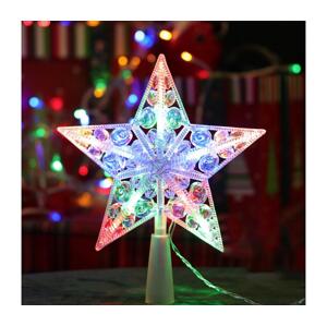 B.V.  - LED RGBY Vánoční dekorace 16xLED/3xAA hvězda B10303S6J