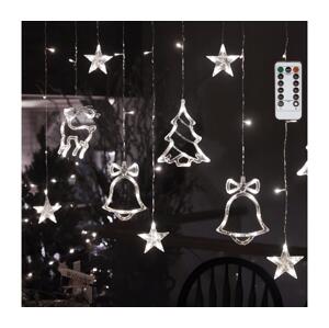 B.V.  - LED Ven. ván. řetěz 120xLED/6W/230V/8 funkcí 3x0,6m IP44 stud bílá+DO B10303S6Y