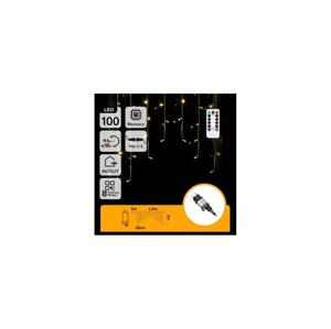 B.V.  - LED Ven. ván. řetěz 100xLED/6W/230V/8funkcí 1,5x1m IP44 tep bílá+DO