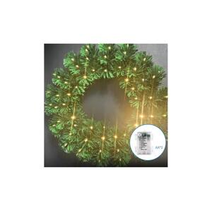 B.V.  - LED Venkovní vánoční věnec 72xLED/3xAA pr. 50cm IP44 teplá bílá