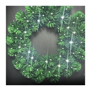 B.V.  - LED Venkovní vánoční věnec 72xLED/3xAA pr. 50cm IP44 studená bílá