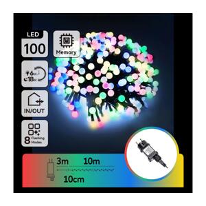B.V.  - LED RGBY Venkovní dekorační řetěz 100xLED/3,6W/230V/8 funkcí 10m IP44 B103031OI
