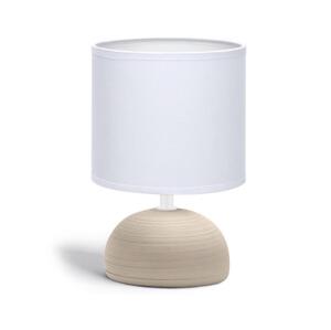 B.V.  - Stolní lampa 1xE14/40W/230V béžová/bílá