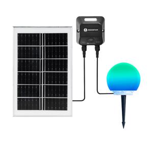 B.V. -LED RGB Stm. ven. lampa MESH 20W/3,7V 4000mAh 2700-6500K IP65 pr. 15 cm S1030233S