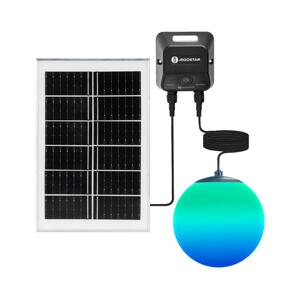B.V. -LED RGB Solární lustr MESH 20W/3,7V 4000 mAh 2700K-6500K IP65 pr. 20 cm