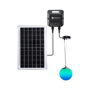 B.V. -LED RGB Solární lustr MESH 35W/3,7V 8000 mAh 2700K-6500K IP65 pr. 50 cm