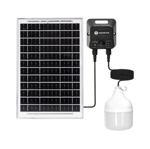 B.V.  - LED Solární lustr se senzorem LED/70W/12V 6000 mAh 6500K pr. 12 cm