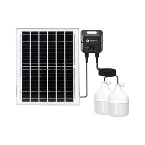 B.V.  - LED Solární lustr se senzorem 2xLED/70W/12V 12000 mAh 6500K pr. 12 cm