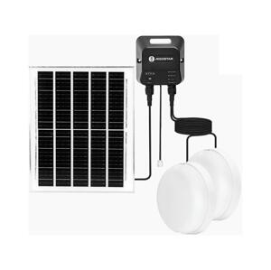 B.V.  - LED Solární svítidlo 2xLED/70W/12V 12000 mAh 6500K pr. 20,5 cm