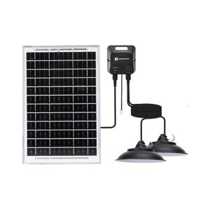 B.V.  - LED Solární lustr se senzorem 2xLED/35W/12V 6000 mAh 6500K pr. 15 cm