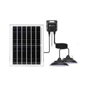 B.V.  - LED Solární lustr 2xLED/70W/12V 12000 mAh 6500K pr. 23,5 cm