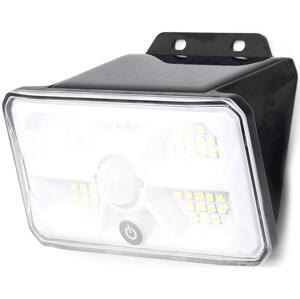B.V.  -LED Solární svítidlo se senzorem LED/3,7V 6500K 500 mAh IP65 černá