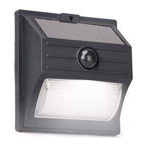 B.V.  - LED Solární svítidlo se senzorem LED/3,7V 6500K 500 mAh IP65 černá