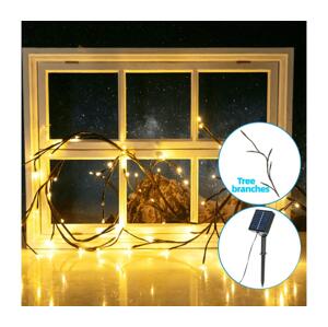 B.V.  - LED Solární řetěz 72xLED/4m IP65 teplá bílá vine