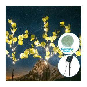 B.V.  - LED Solární dekorace 60xLED/3,5m IP65 teplá bílá eukalyptus