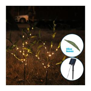 B.V.  - LED Solární dekorace 60xLED/3,5m IP65 teplá bílá olive