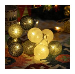 B.V.  - LED Vánoční řetěz 10xLED/3xAA 2m teplá bílá B103033WV