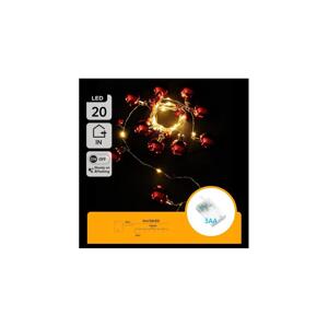 B.V.  - LED Vánoční řetěz 20xLED/3xAA 2m teplá bílá B103033XN