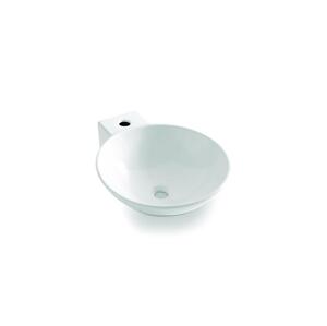Bathco 0028 - Umyvadlo na desku BAYONA 42x50,5 cm porcelán/bílá 0028