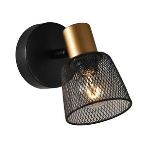 Prezent Prezent  - Nástěnné bodové svítidlo DAYTONA 1xE14/40W/230V černá/zlatá