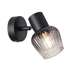 Prezent Prezent  - Nástěnné bodové svítidlo OASIS 1xE27/60W/230V černá/kouřová