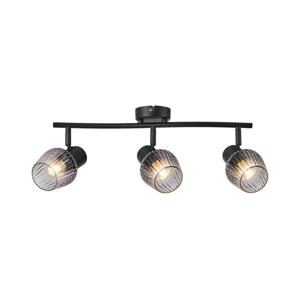Prezent Prezent  - Bodové svítidlo OASIS 3xE27/60W/230V černá/kouřová