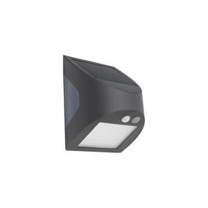LED Solární nástěnné svítidlo se senzorem LED/3W/3,7V 1200 mAh IP54 antracit