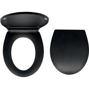 Novaservis - Záchodové prkénko SoftClose duroplast/černá WC/BLACK