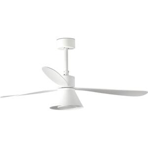 FARO Barcelona FARO 33760WT-22-LED Stm. vent. AMELIA L CONE LED/20W/230V bílá pr.132 cm WT + DO