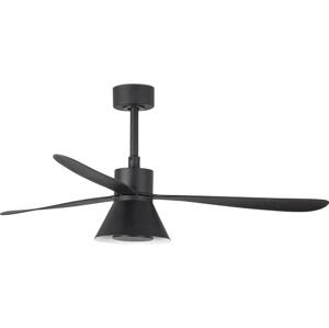 FARO Barcelona FARO 33761WT-23-LED Stm. vent. AMELIA L CONE LED/20W/230V černá pr.132 cm WT +DO